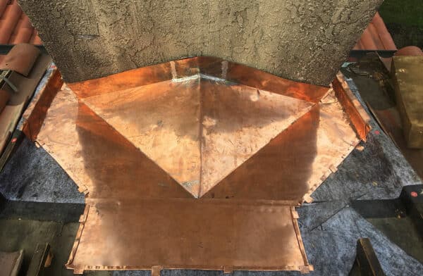 Custom Copper Work on Roof